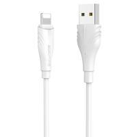 Кабель USB BOROFONE BX18 Optimal USB - Lightning, 2А, 1 м, белый фото