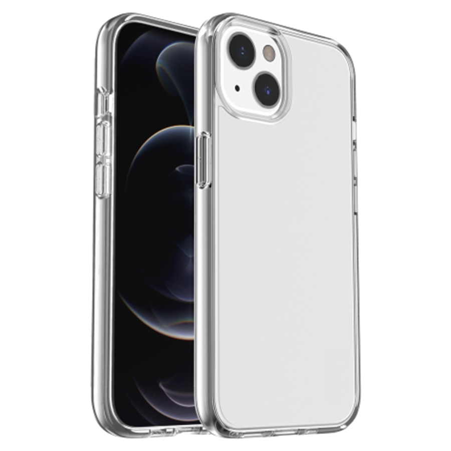 Чехол Clear Case пластиковый для iPhone 13 6.1", темно-прозрачный фото