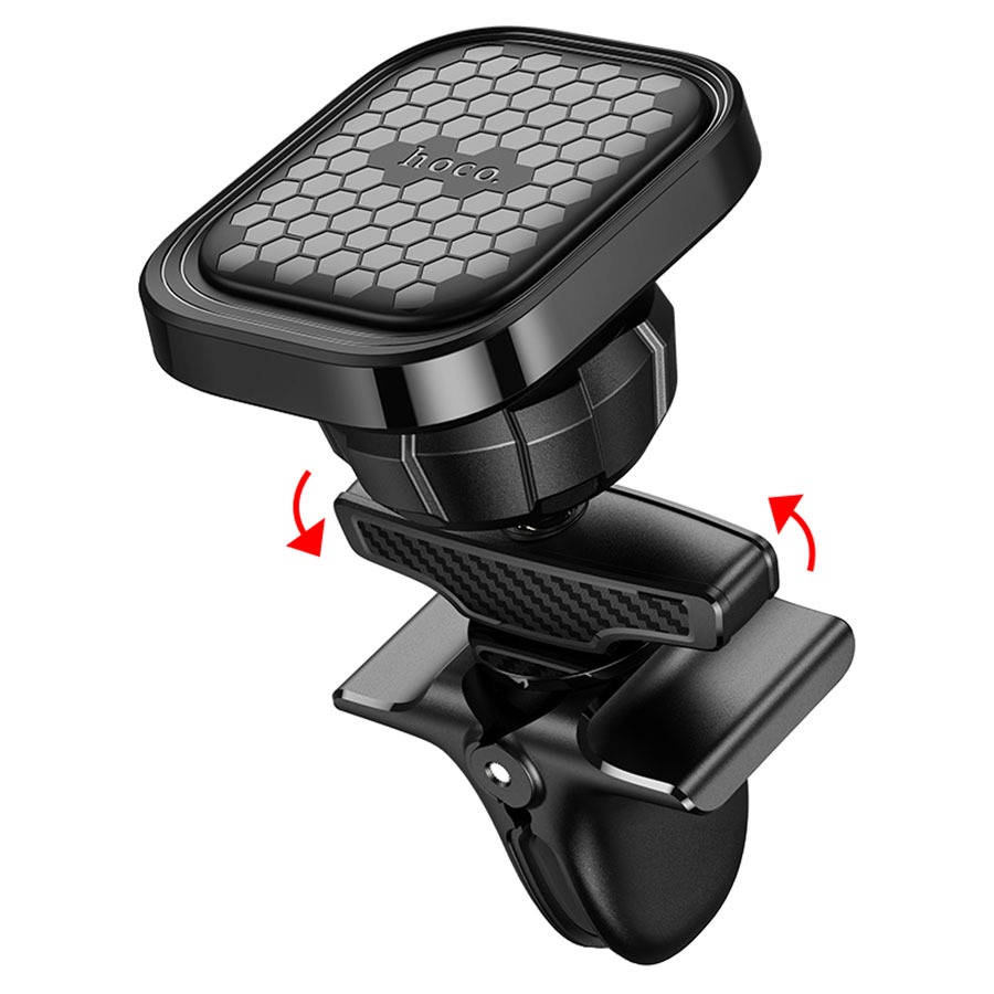 Автомобильный держатель HOCO S49 Fuerte, магнитный, на воздуховод, черный фото