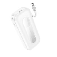 Портативный аккумулятор BOROFONE BJ74 Hermoso, встроенный кабель Type-C, 20W, 10000 мА⋅ч, белый фото