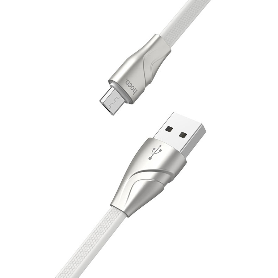Кабель USB HOCO U57 Twisting USB - MicroUSB, 2.4А, 1.2 м, белый оптом недорого с доставкой Кабель USB HOCO U57 Twisting USB - MicroUSB, 2.4А, 1.2 м, белый фото