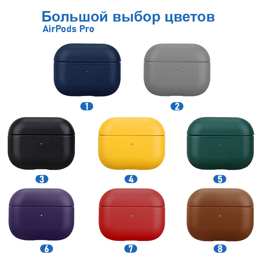 Чехол Leather Case K-DOO Lux Craft+ для Airpods Pro, серый (2) фото
