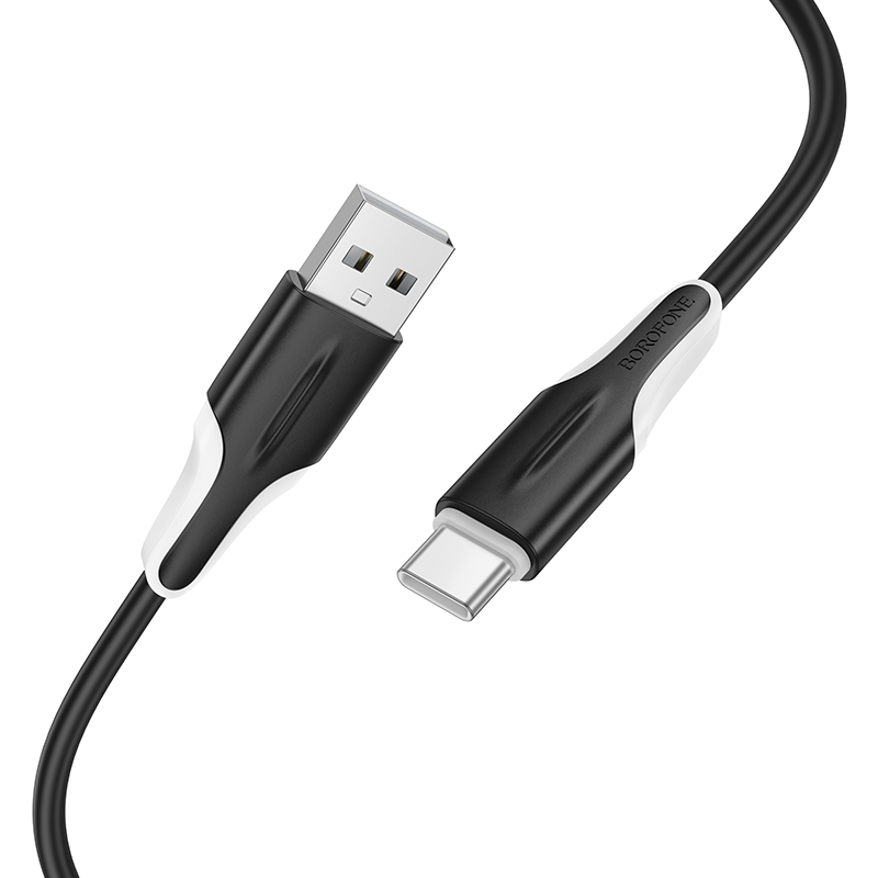Кабель USB BOROFONE BX119 New USB - Type-C, 3A, 1 м, черный фото