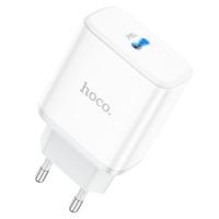 Сетевое зарядное устройство HOCO C104A Stage 1xUSB-C, 20W, белый фото