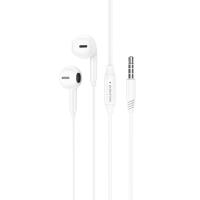 Проводные наушники BOROFONE BM71 Light song, Jack 3.5mm, 1.2 м, белый фото