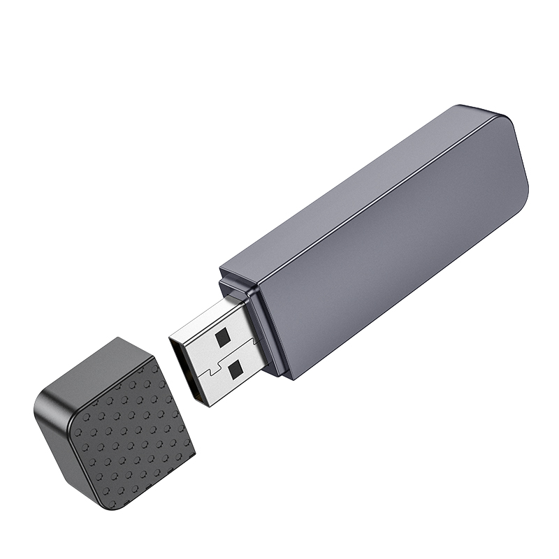 Переходник/Адаптер HOCO HB45 Spirit 2 в 1 USB3.0 (m) - TF/SD, черный фото