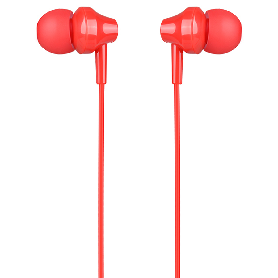 Проводные наушники HOCO M14 Inital, Jack 3.5mm, 1.2 м, красный фото