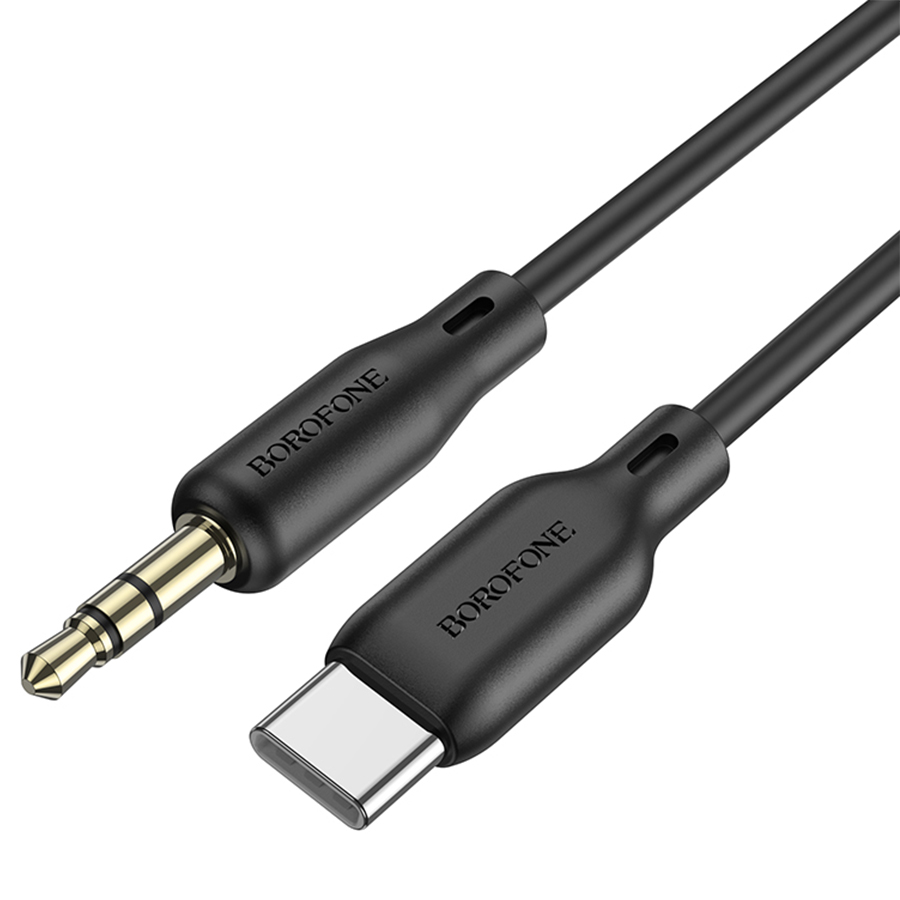 Аудиокабель BOROFONE BL18 AUX Jack 3,5 (m) - Type-C (m), 1 м, черный фото