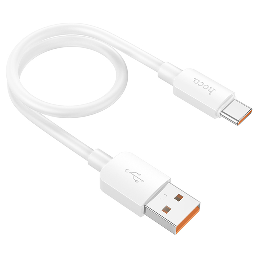Кабель USB HOCO X96 Hyper USB - Type-C, 6A, 100W, 25 см, белый фото