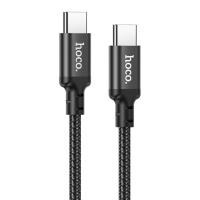 Кабель USB-C HOCO X14 Double speed Type-C - Type-C, 3A, 60W, 1 м, черный фото