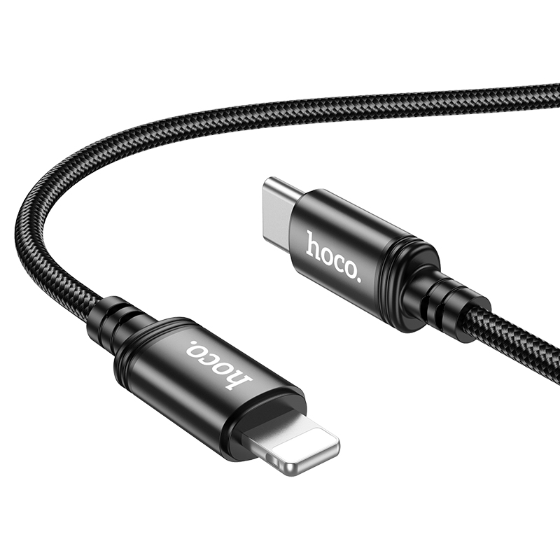 Кабель USB-C HOCO X89 Wind Type-C - Lightning, 27W, 2 м, черный фото