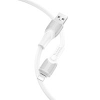 Кабель USB HOCO X106 Big bull USB - Lightning, 2.4А, 12W, 3 м, белый фото