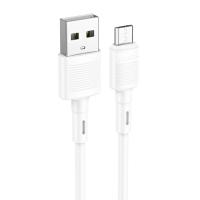 Кабель USB HOCO X83 Victory USB - MicroUSB, 2.4А, 1 м, белый фото