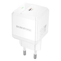 Сетевое зарядное устройство BOROFONE BN18 Intenso 1xUSB-C, 20W, белый фото