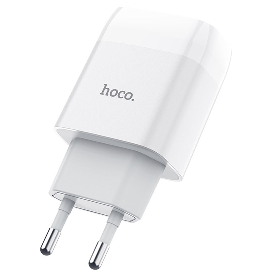 Сетевое зарядное устройство HOCO C72A Glorius single 1xUSB, 2.1A, 10W, белый фото