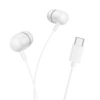 Проводные наушники BOROFONE BM77 Ascending, Type-C, 1.2 м, белый фото
