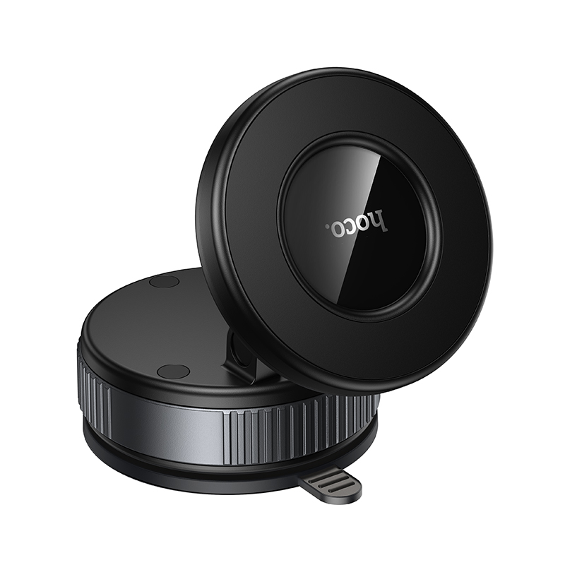 Автомобильный держатель HOCO H86 Dragon, магнитный, универсальный, черный+серый металлик фото