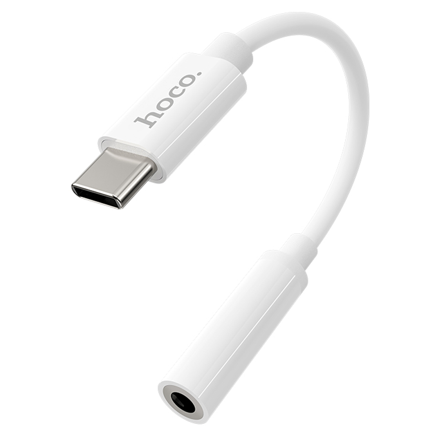 Переходник/Адаптер HOCO LS30 Type-C (m) - Jack 3,5 (f), белый фото