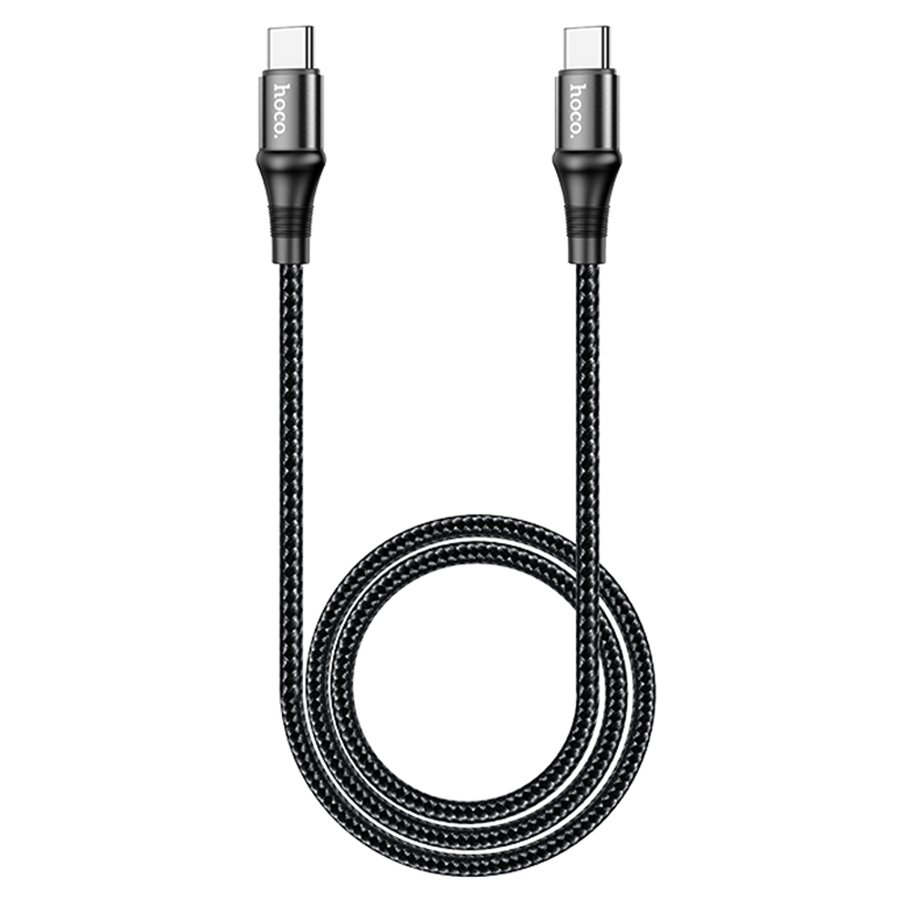 Кабель USB-C HOCO X50 Exquisito Type-C - Type-C, 5A, 1 м, черный фото