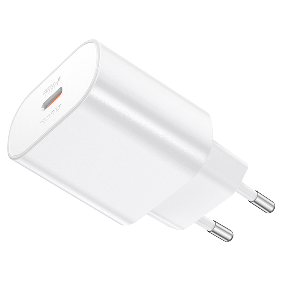 Сетевое зарядное устройство HOCO N22 Jetta 1xUSB-C, 25W, белый фото