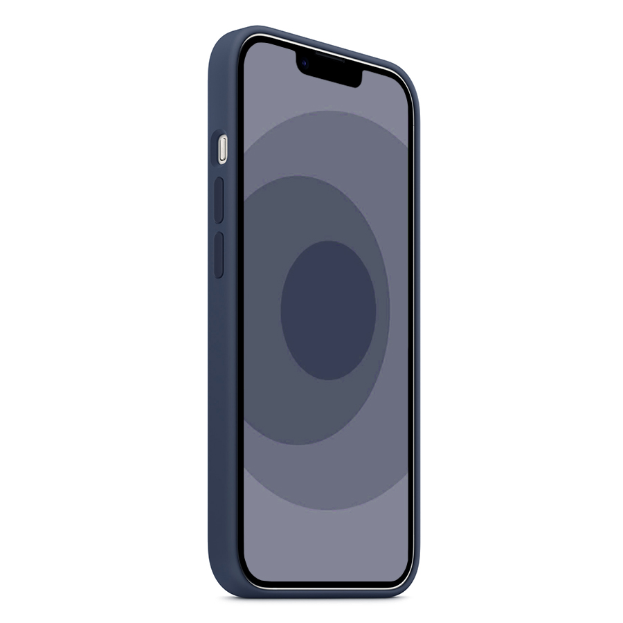 Чехол Silicone Case with MagSafe и Анимация цвета для iPhone 12/12 Pro 6.1", темно-синий (4) фото