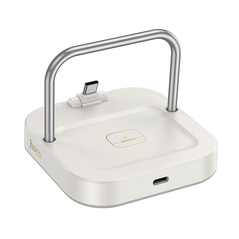 Настольная зарядная станция HOCO CQ16B Astute для iPhone, 3A, белый фото