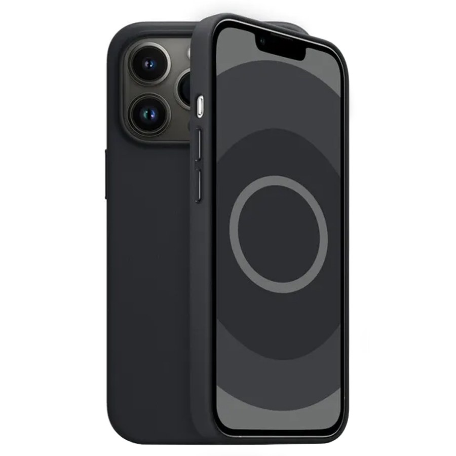 Чехол Leather Case MagSafe для iPhone 13 Pro Max 6.7", черный (1) фото