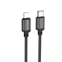 Кабель USB-C BOROFONE BX87 Sharp Type-C - Lightning, 20W, 2 м, черный фото