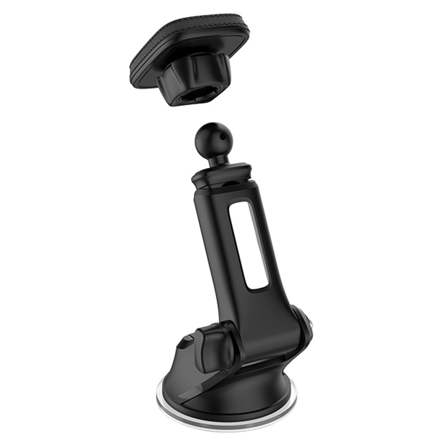 Автомобильный держатель HOCO CA42 Cool Journey, магнитный, на приборная панель/лобовое стекло, черный+красный фото