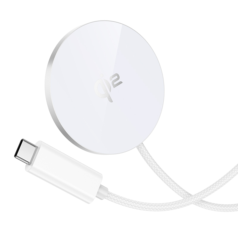 Беспроводное зарядное устройство HOCO CW63 Fast с Кабелем Type-C, 5W/7.5W/10W/15W, белый фото