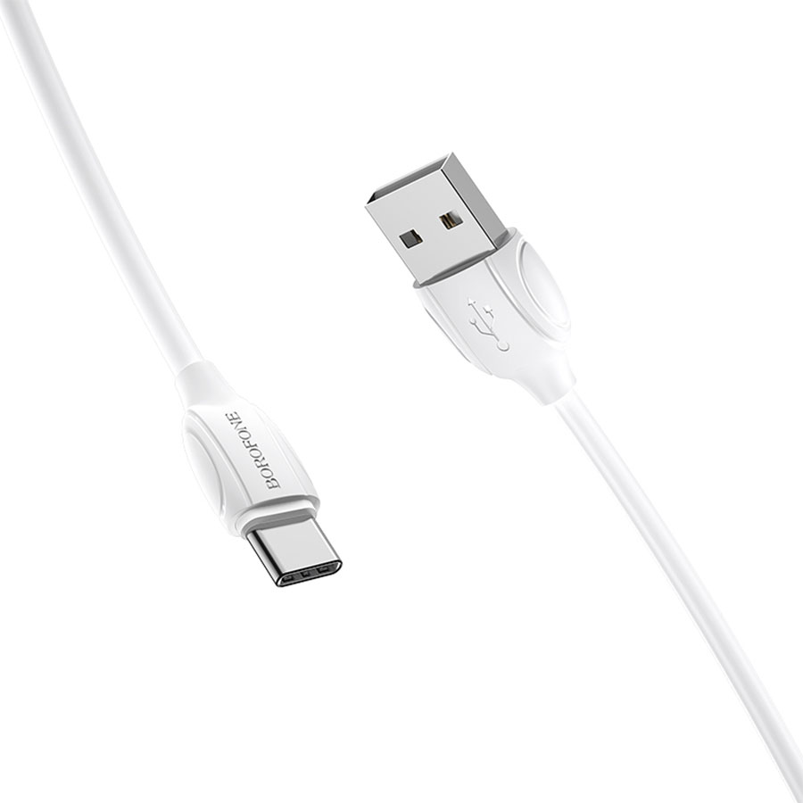 Кабель USB BOROFONE BX19 Benefit USB - Type-C, 1.3А, 1 м, белый фото
