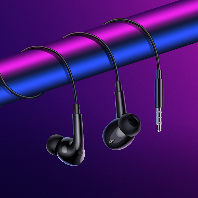 Проводные наушники BOROFONE BM100 Pro Fuente, Jack 3.5mm, 1.2 м, черный фото