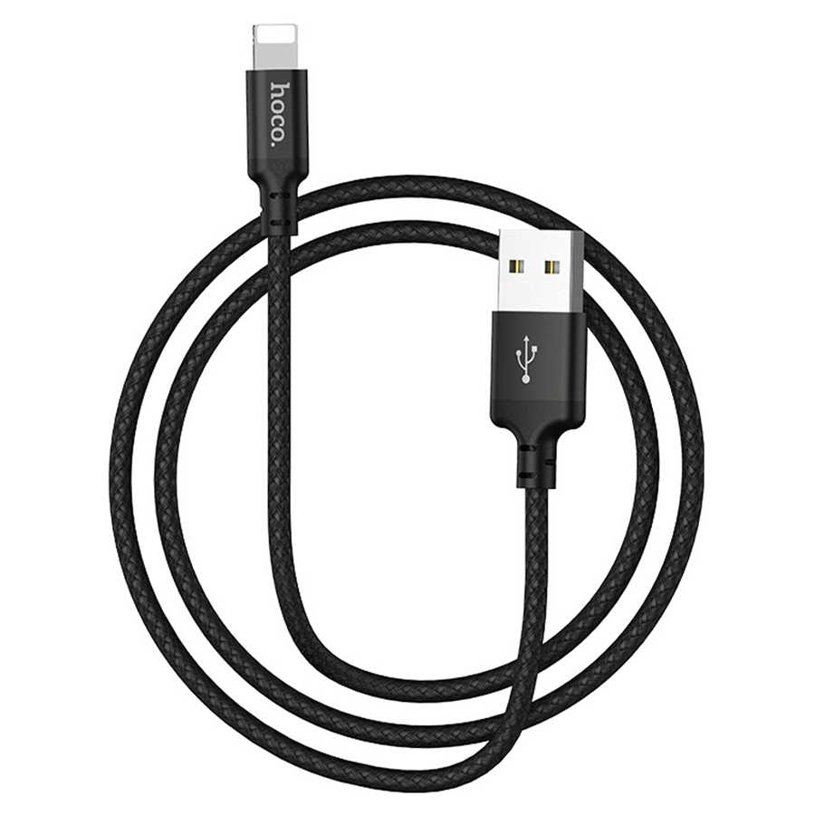 Кабель USB HOCO X14 Times speed USB - Lightning, 2А, 1 м, черный фото