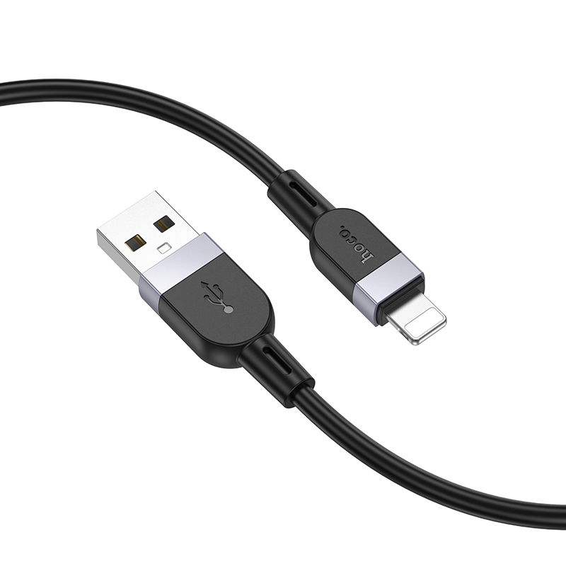 Кабель USB HOCO X109 Energy  USB - Lightning, 2.4А, 2 м, черный фото