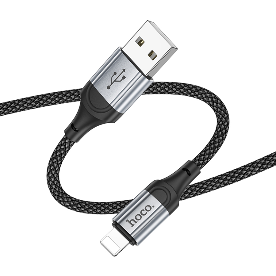 Кабель USB HOCO X102 Fresh USB - Lightning, 2.4А, 1 м, черный оптом недорого с доставкой Кабель USB HOCO X102 Fresh USB - Lightning, 2.4А, 1 м, черный фото
