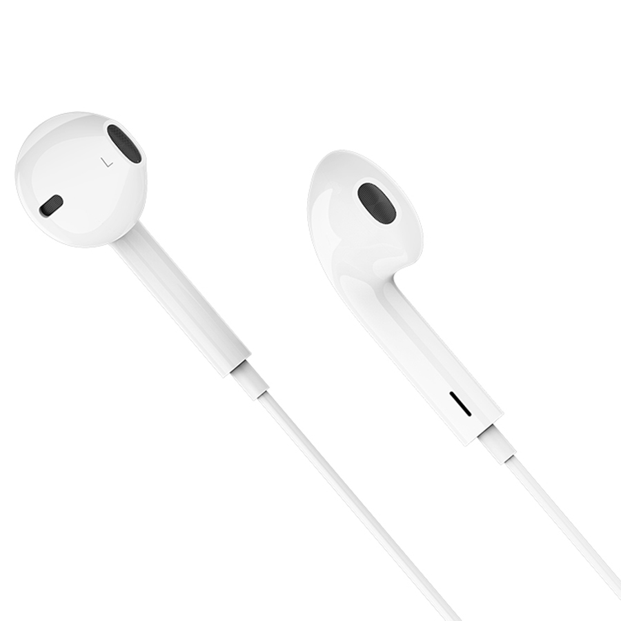 Проводные наушники HOCO M101 Crystal, Type-C, 1.2 м, белый фото