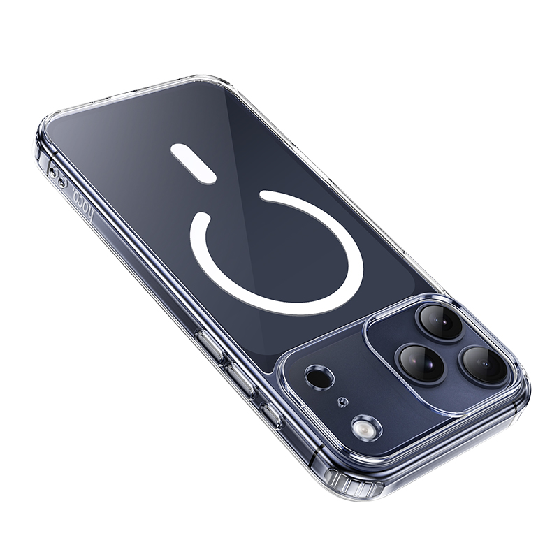 Чехол HOCO TPU Magnetic series для iPhone 17 Pro (6.3"), прозрачный фото