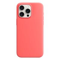 Чехол Silicone Case with MagSafe и Анимация цвета для iPhone 15 Pro Max 6.7", Гуава Guava (8) фото