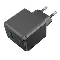 Сетевое зарядное устройство HOCO CS12A Ocean 1xUSB, 18W, черный фото