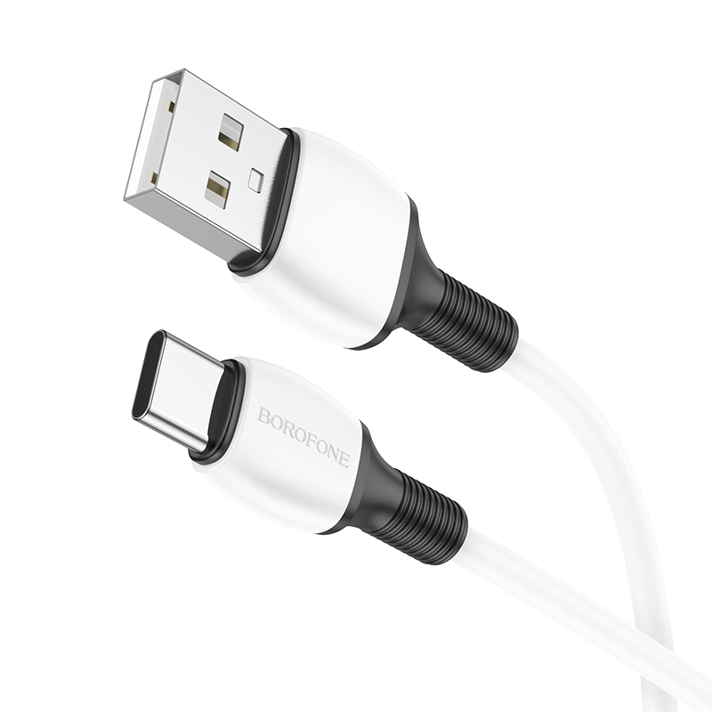 Кабель USB BOROFONE BX84 Rise USB - Type-C, 3A, 1 м, белый фото
