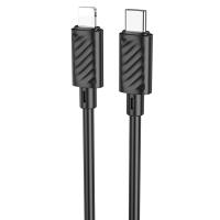 Кабель USB-C HOCO X88 Gratified Type-C - Lightning, 20W, 1 м, черный фото