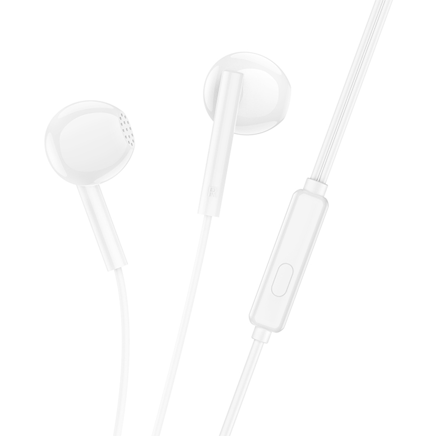 Проводные наушники BOROFONE BM76 Ocean, Jack 3.5mm, 1.2 м, белый фото