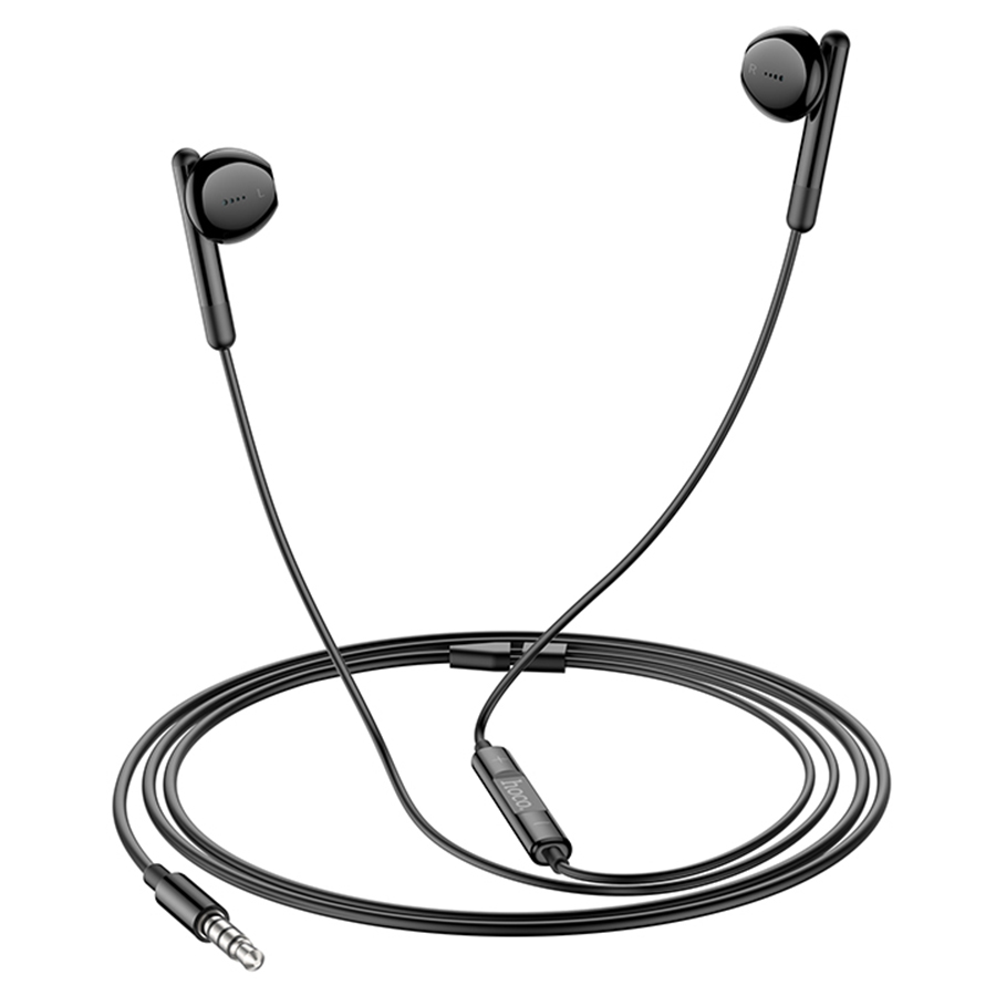 Проводные наушники HOCO M93 Wire control, Jack 3.5mm, 1.2 м, черный фото
