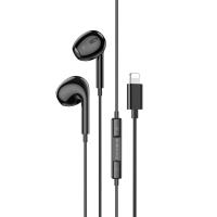 Проводные наушники BOROFONE BM85 Max Native, Lightning, 1.2 м, черный фото