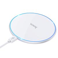 Беспроводное зарядное устройство HOCO CW6 Pro Easy с Кабелем USB - Type-C, 2A, 5W/7.5W/10W/15W, белый фото
