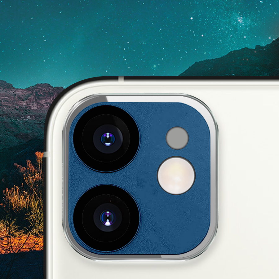 Защитное стекло на заднюю камеру COTEetCI Lens Film для iPhone 12 Mini 5.4", темно-синий фото