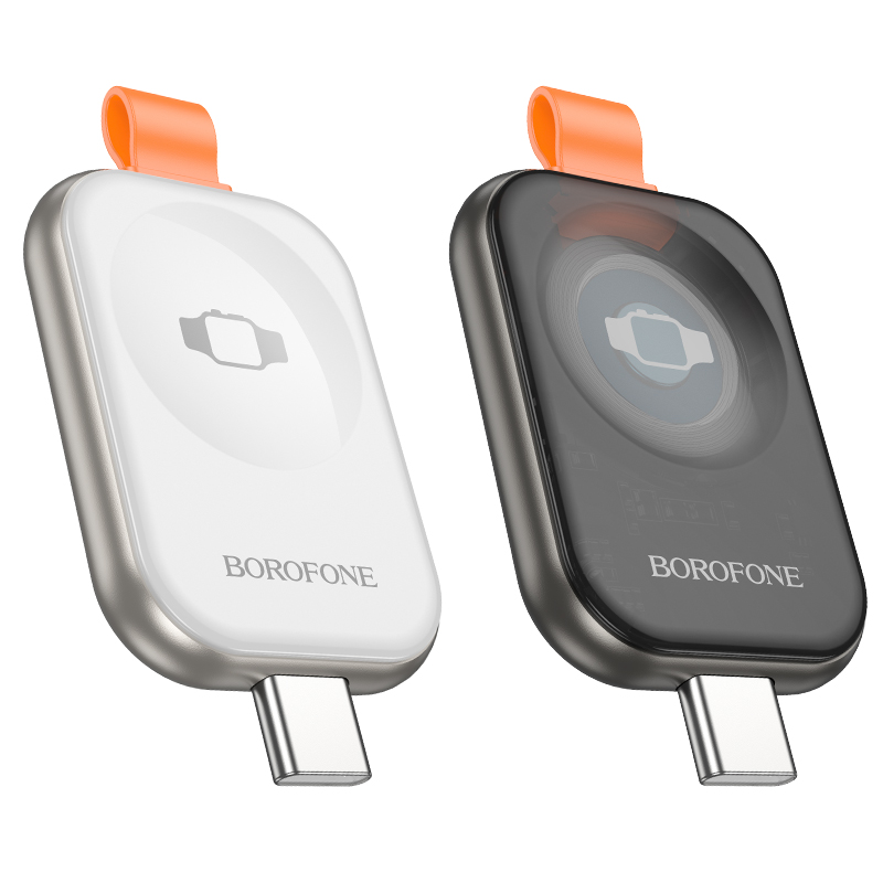 Зарядное устройство BOROFONE BQ25A для Apple Watch 1xUSB-C, 2.5W, серый металлик фото