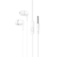 Проводные наушники HOCO M97 Enjoy, Jack 3.5mm, 1.2 м, белый фото