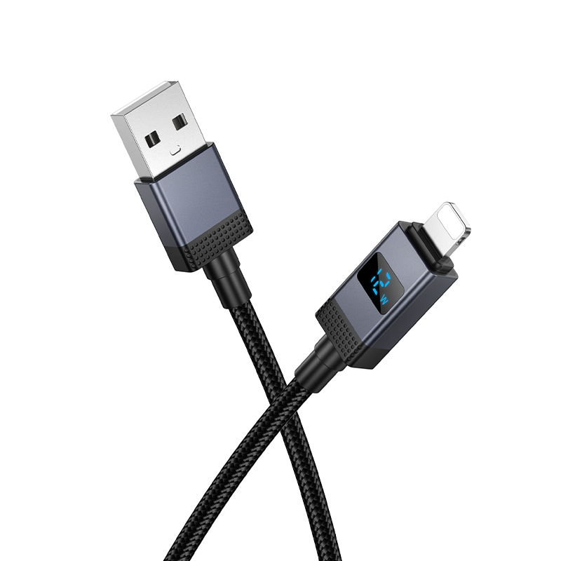 Кабель USB HOCO X118 Generous USB - Lightning, 2.4А, 1 м, черный фото