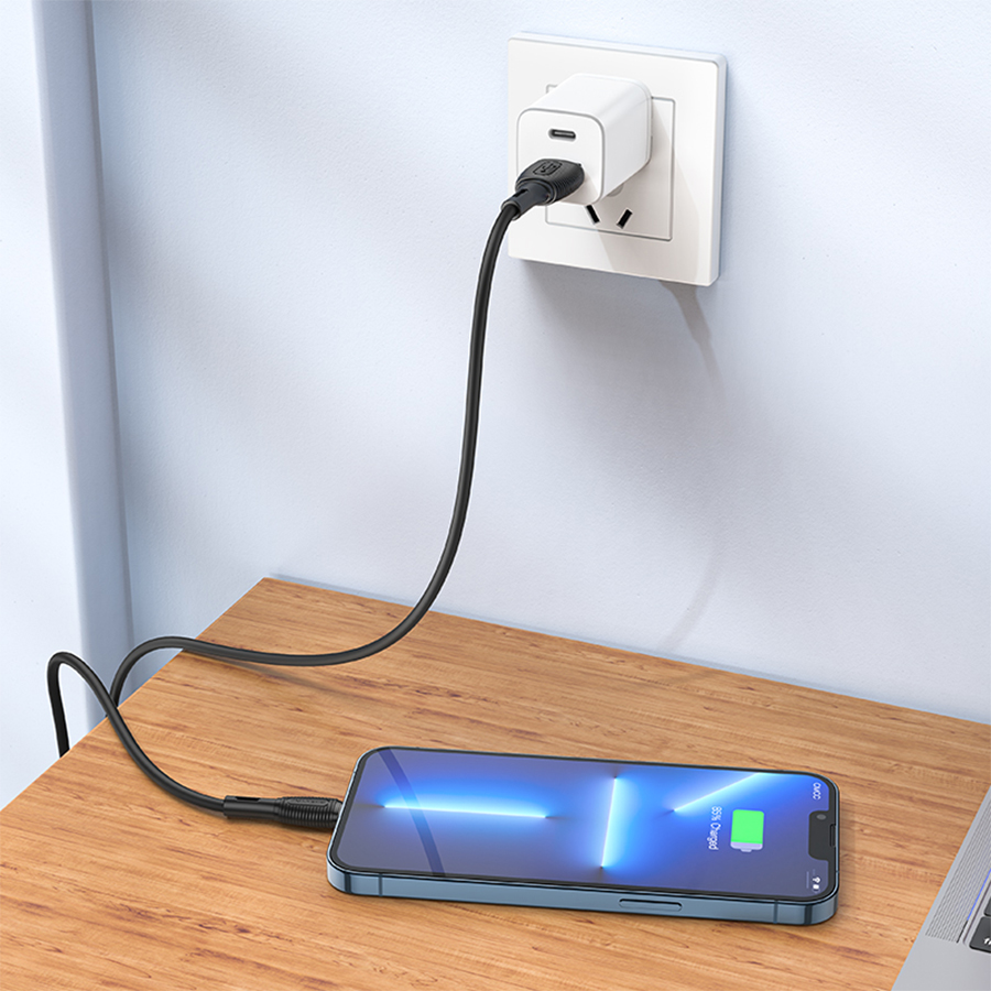 Кабель USB BOROFONE BX86 Advantage USB - Lightning, 2.4А, 1 м, черный оптом недорого с доставкой Кабель USB BOROFONE BX86 Advantage USB - Lightning, 2.4А, 1 м, черный фото
